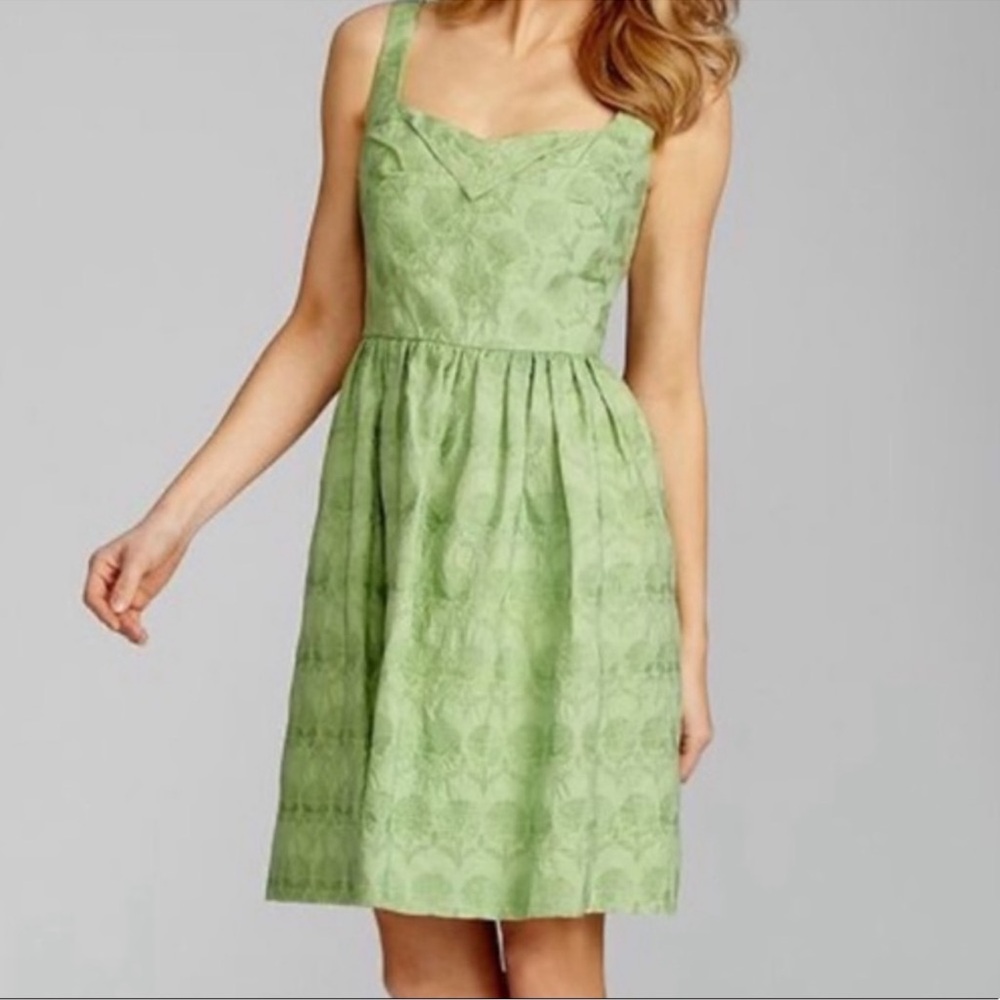 ANTONIO MELANI Green Sleeveless Dress